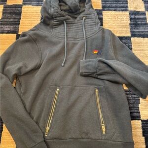 Women’s Navy Hoodie with Gold Accents